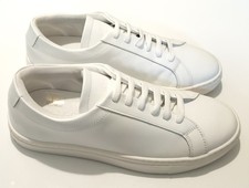 Soho Grit Leather Lace-up Sneaker Trainers Shoes White Size uk 10 eu 44