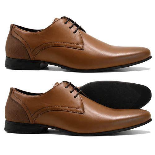 Mens leather lace casual - up,