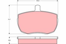 GDB341 BRAKE PAD SET, DISC