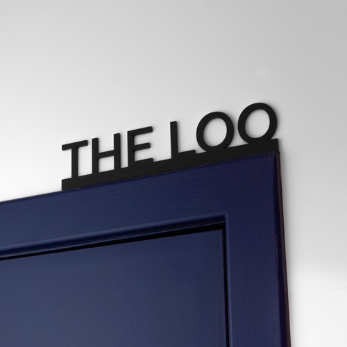 The loo door topper - door, wall