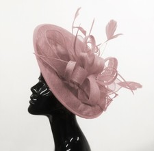 Big Saucer Sinamay On Headband