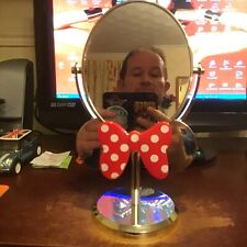 DISNEY MINNIE MOUSE  DESKTOP SWIVEL MIRROR   BIRTHDAY CHRISTMAS KIDS ADULTS