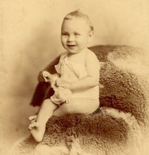 Antique cabinet card