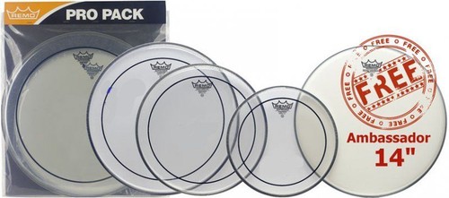 Remo pinstripe clear - remo, fusion