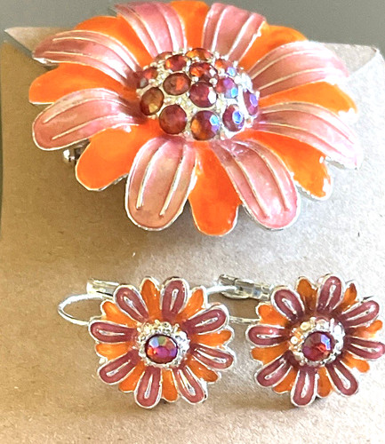Set pink orange - set, flower