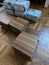 Reclaimed 6 Finger Teak Parquet In Lots Of 105 - 0.5 square meters