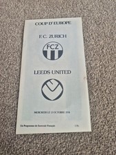 VINTAGE FC ZURICH V LEEDS