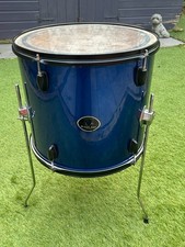 BR - Black Rat  16'' x 14'' Floor Tom with Legs Blue with Black Hardware