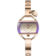 Storm Temptress Ladies Watch Violet Dial Rose Gold Strap 47013/V