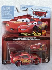 Disney Pixar Cars Lightning Mcqueen With Rusteze Sign Official Mattel Figure