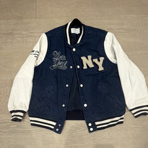 Zara boys navy white varsity - navy/white,