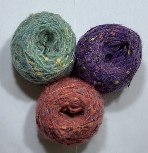 Mohair slub yarn ball - mohair, 3x