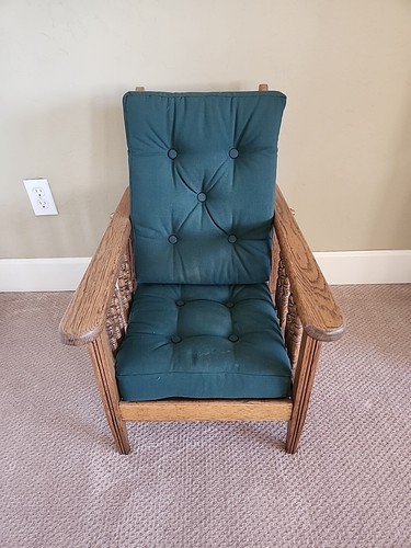 Antique oak child morris - antique,