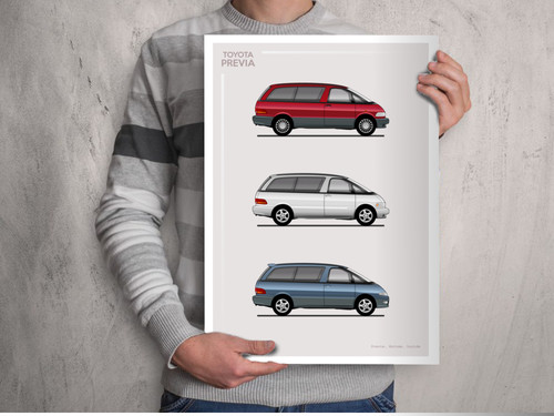 Poster toyota previa - -,