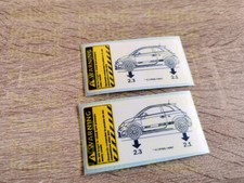 Fiat 500 tire pressure decal