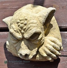 Gargoyle face wall plaque