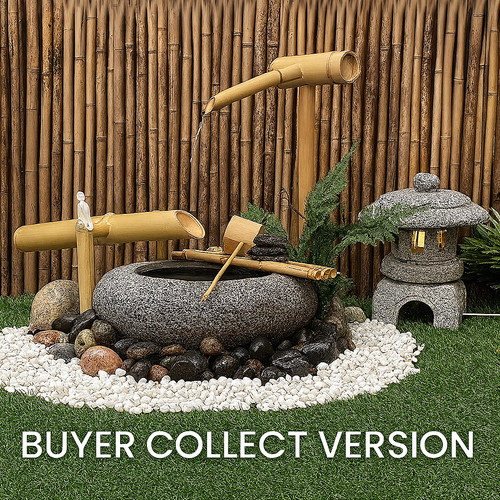 Japanese stone tsukubai - japanese, water