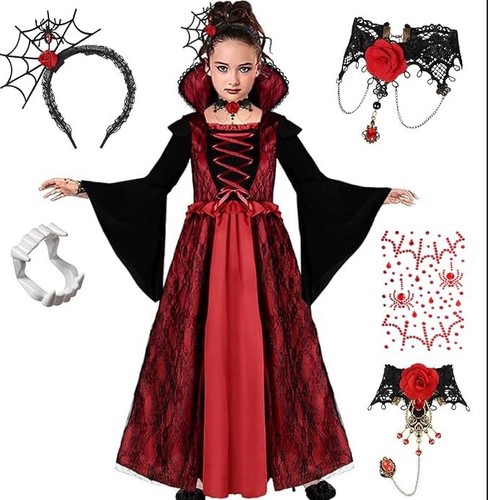 Girls vampire fancy dress - vampire,