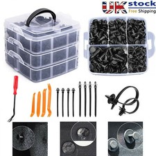 645Pcs Plastic Car Body Trim Clip Bumper Rivets Screws Panel Push Fastener Kit