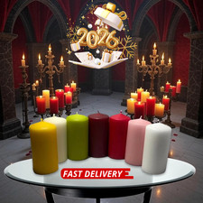 Pillar candles unscented small - unscented,
