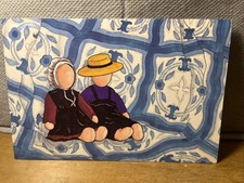 Painting Of Amish Dolls and