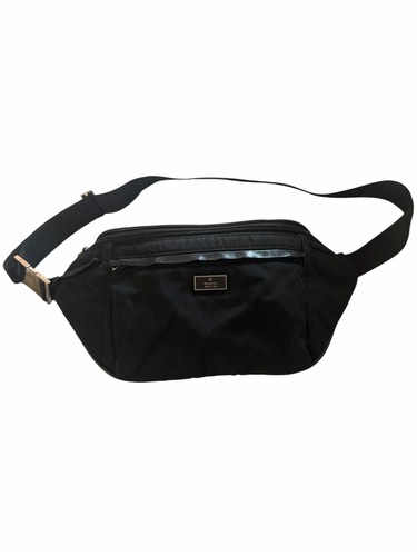 Gucci black nylon belt bum - nylon,