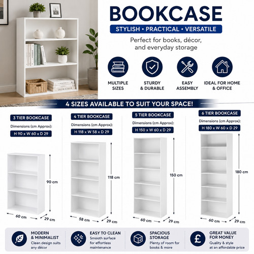 Tier tall bookcase - tall,