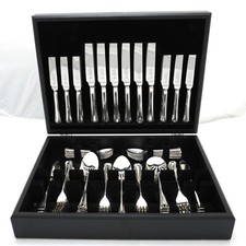 SYMPHONY Design Butler Sheffield Silver Service 84 Piece Canteen of Cutlery Set