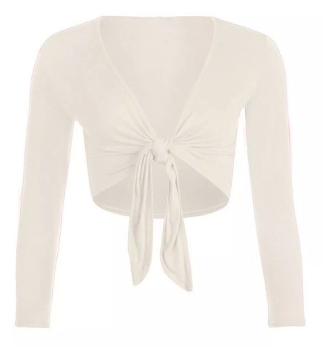 New ladies tie crop shrug - up,