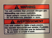 YAMAHA RD350LC YPVS RD350F2 RD350F REAR SHOCK ABSORBER CAUTION WARNING DECAL