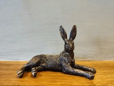 Lying down hare - down, antique