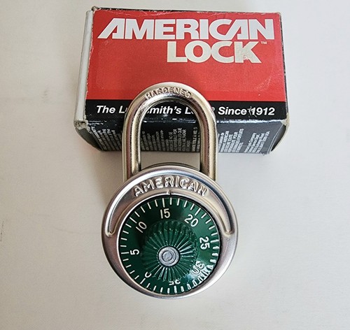 American lock green digit - american, 3-digit
