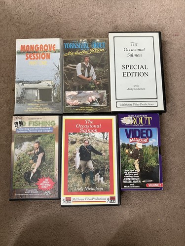 Vintage fishing vhs - fishing, bundle