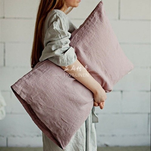 Natural linen pillowcases pure - natural,