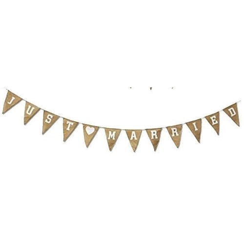 Just married hessian - married,