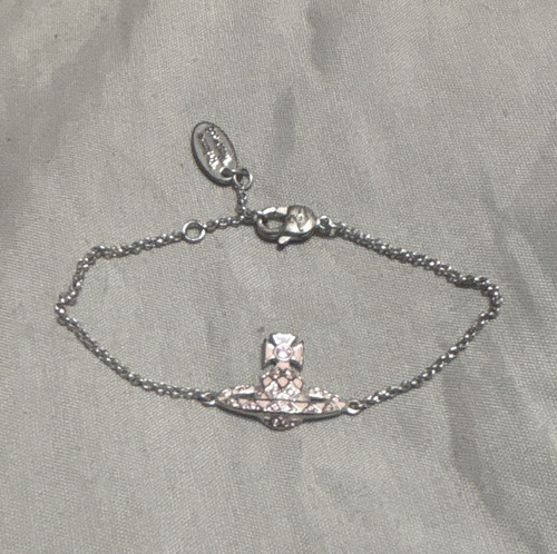 Pink enamel diamanté vivienne