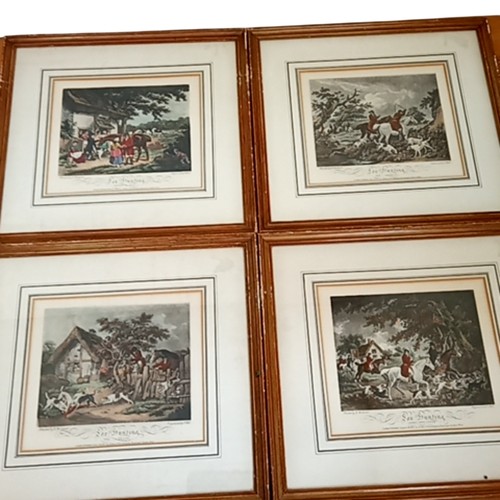 Vintage hunting scene - vintage, art