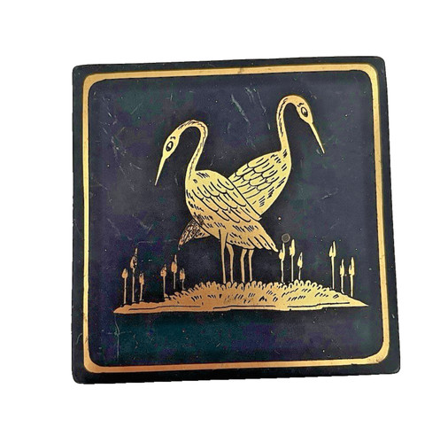 Antique japanese black lacquer - black,