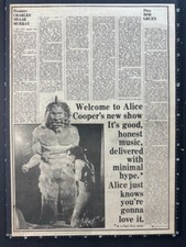 ALICE COOPER - 2 PAGE NME