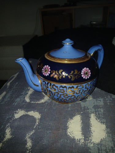 Vintage blue with gold - blue,