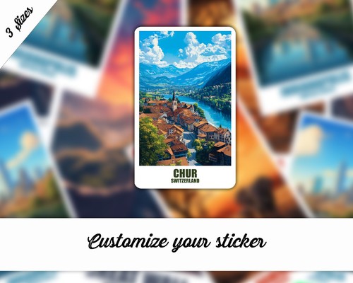 Chur sticker switzerland car - chur,