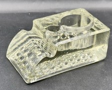Glass inkwell holder - glass,