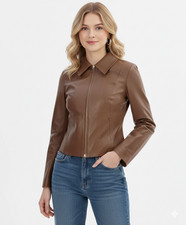 Women's Party Wear Leather Tan