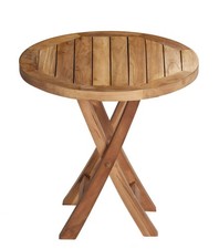 Folding table Ela teak side
