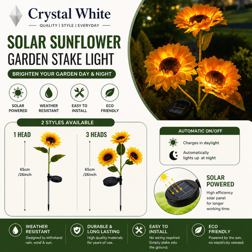 2pcs solar powered flower - solar,
