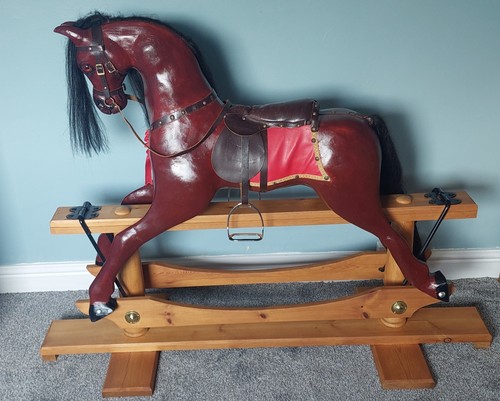 Wooden rocking horse i - wooden, horse,