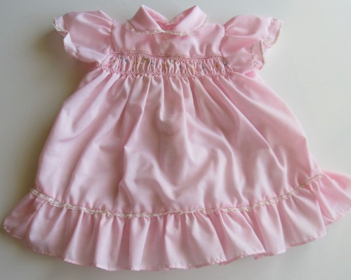 Vintage pink with white - white, lace