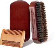 Beard Brush Comb Set Men