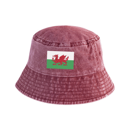 Wales flag bucket - wales, welsh