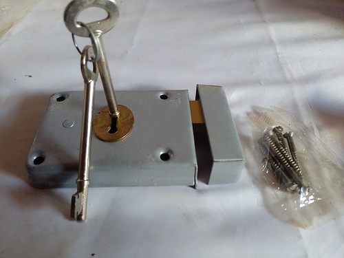 Vintage door rim lock - rim, with